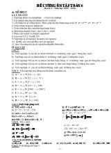Đề cương ôn tập toán 6 học kì I - Năm học 2015  2016